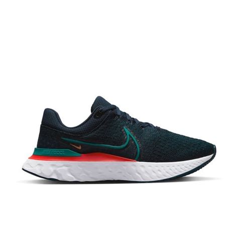 Nike Laufschuhe React Infinity Run FK 3 Navy Grün Weiß Rot