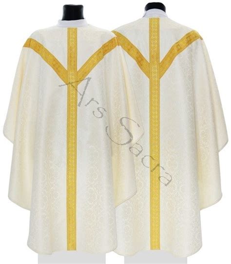 Semi Gothic Chasuble Gy K Cream Unlined All Products