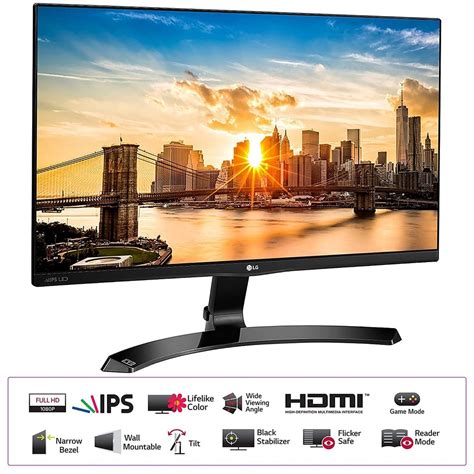 Lg 22 Inch 55cm Ips Monitor Full Hd Ips Panel With Vga Hdmi Dvi