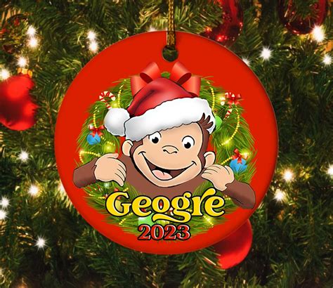 Curious George Christmas Ornament/kids Christmas - Etsy