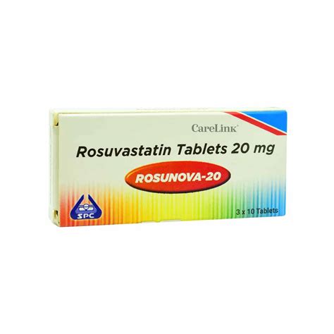 Rosuvastatin 20mg Spc Rosunova Online Pharmacy In Sri Lanka