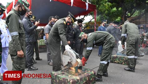 Pemusnahan Ratusan Senjata Rakitan Warnai Hut Ke 75 Tni Di Maluku Utara