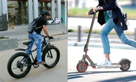 Which One Is Better An Electric Bike Vs Electric Scooter