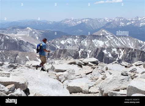 View from Mount Whitney Summit Stock Photo - Alamy