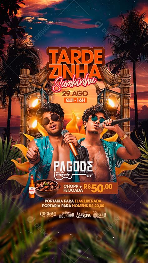 Story Flyer Tardezinha Sambinha Pagode Do Pagode Social Media Psd