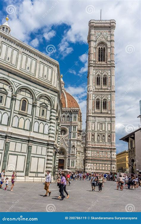 Florencia Italia 25 De Junio De 2018 Baptisterio Battistero Di San