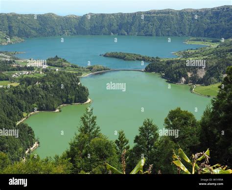 Lagoa Azul, São Miguel Island, Azores, Açores Stock Photo - Alamy