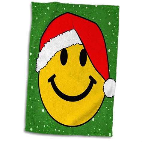 3drose Christmas Smiley Face With Red Santa Hat Happy Smilie Claus