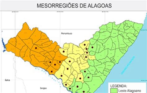 Mapa do Estado de Alagoas Brasil Distribuição dos municípios que