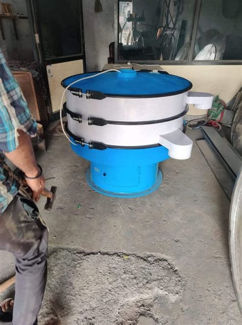 Circular Iron 36 Inch Double Deck Vibro Sifter Capacity 150kg Hour