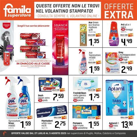 Famila Superstore Volantino Dal Luglio Al Agosto Italiano