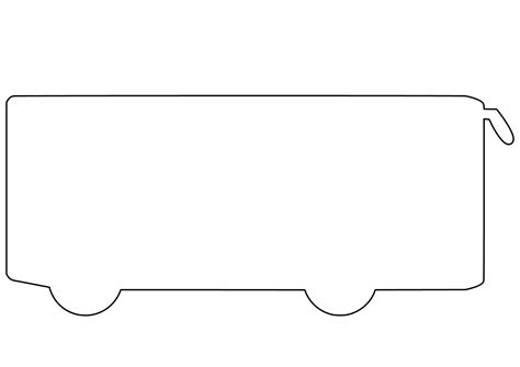 Shape of Bus | Free Printable Papercraft Templates