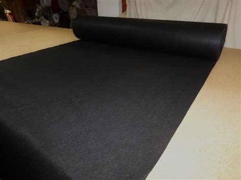 Black Needlepunch Upholstery Platform Lining Fabric 54 Inch Wide