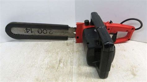 Craftsman electric chainsaw, 2.00/14", runs, used - Albrecht Auction ...