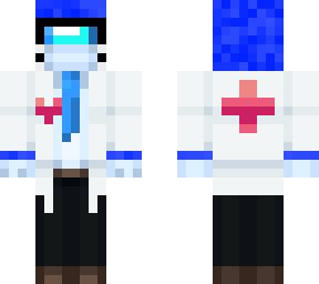 Red Crewmate Business Suit | Minecraft Skin