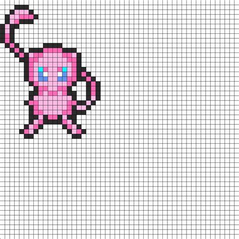 Mew Kandi Pattern | Manualidades, Pokemon, Bordado