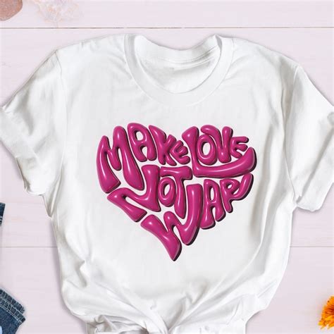 Make Love Not War - Etsy