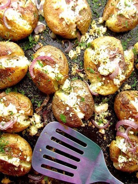 Roasted Greek Potatoes Recipe With Feta Cheese And Oregano Recipe