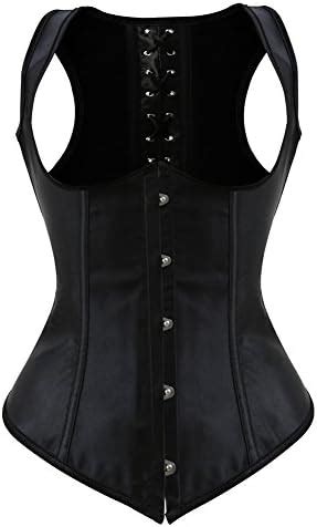 Grebrafan Serre Taille Corset Satin Grande Taille Femme Noir Amazon