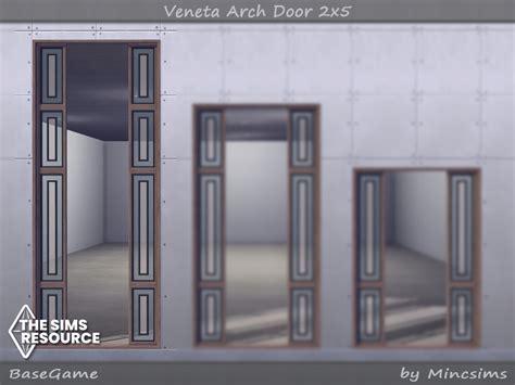 The Sims Resource Veneta Arch Door 2x5