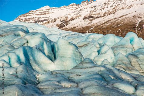 Glacier Flaajokull In Vatnajokull National Park In Iceland Stock Photo