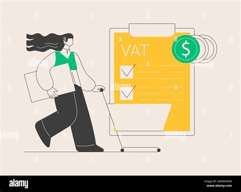 Value Added Tax System Abstract Concept Vector Illustration Stock