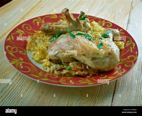 Diyay Machboos Traditional Bahraini Chicken Stock Photo Alamy