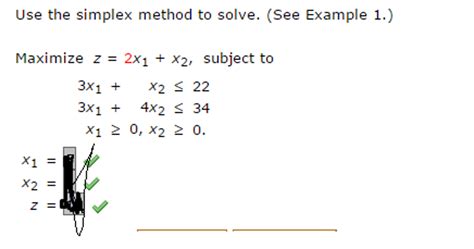 Solved Use The Simplex Method To Solve See Example Chegg