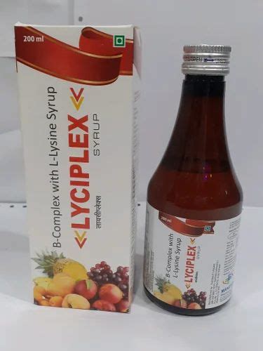 Mixed Berry Lyciplex B Complex L Lysine Syrup 200 Ml At Rs 100 Bottle