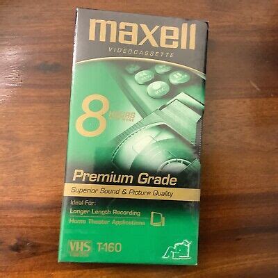 Maxell T 160 Standard Grade Videocassette 25215213014 EBay