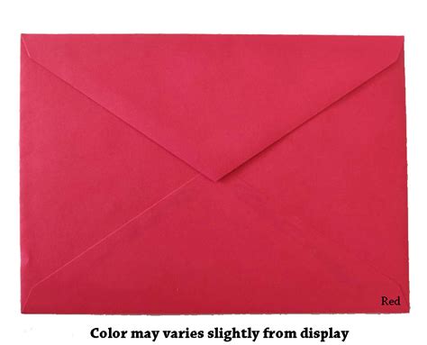 5 1/4" X 7 1/4" Red Envelopes - Quantity Postcards