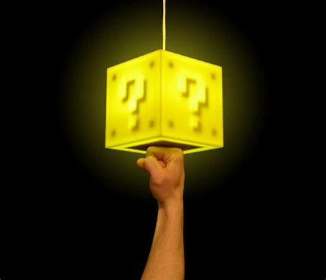 Super Mario Bros. Coin Block Lamp - Neatorama