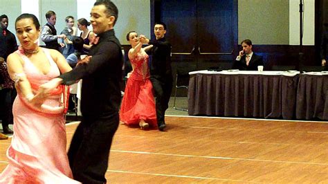 Gold Smooth Foxtrot Final Harvard Invitational Ballroom Competition