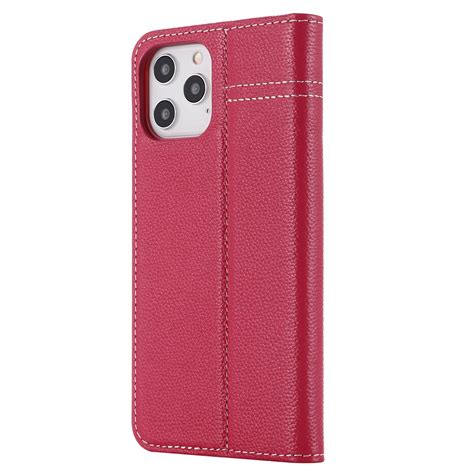 Gebei Top Grain Leather Horizontal Flip Protective Case With Holder