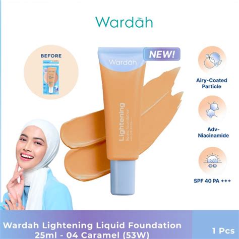 Wardah Lightening Liquid Foundation Ml Spf Pa Bpom Alas Bedak