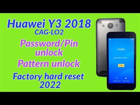 Huawei Y Cag L Password Pin Pattern Unlock Factory Hard Reset