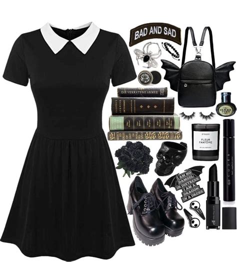 Wednesday Addams Outfit Shoplook Wednesday Addams Outfit Wednesday