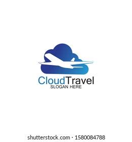 Cloud Travel Logo Icon Design Templatevector Stock Vector Royalty Free