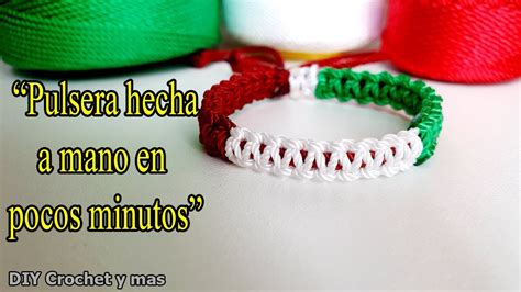 Pulsera Para FIESTAS PATRIAS Hecha A Mano Pulsera A Macrame Pulsera