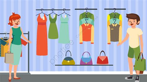 Shopping Mall Cartoon Vector Illustration, Clothes Shop, Shopping, Female Illustration ...