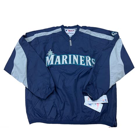 シアトル・マリナーズ ハーフジッププルオーバー Lサイズ Mlb Seattle Mariners Half Zip Pullover L Size の通販 カードファナティック