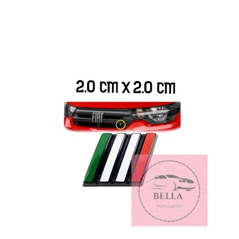 Emblema Bandeira Da Grade Radiador Fiat Strada Toro Argo Cronos Mobi