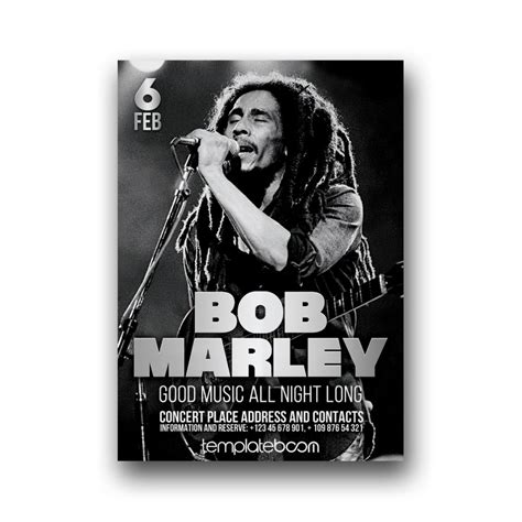 Bob Marley Celebration Template Boom