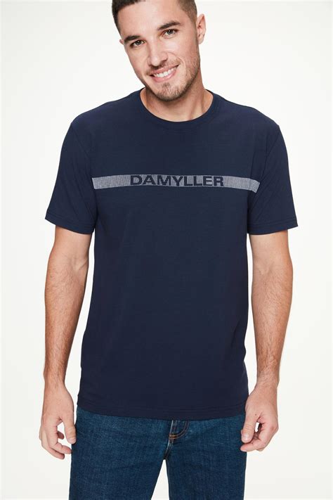 Camiseta Com Estampa Damyller Em Faixa Damyller