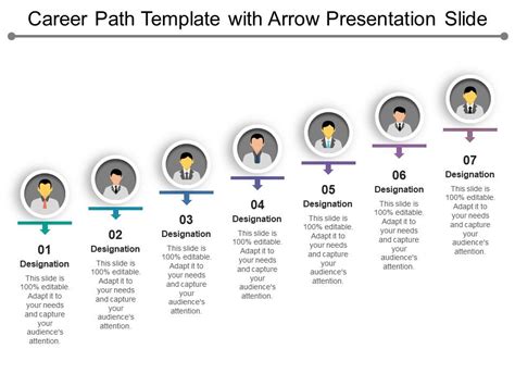 Career Path Template With Arrow Presentation Slide | Presentation ...