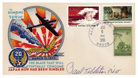 Enola Gay Paul Tibbets Signed Cover RR Auction