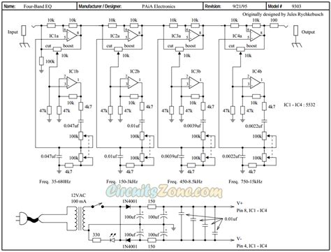 Parametric Equalizer Circuit Diagram