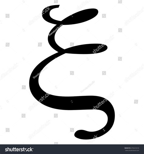 Xi Greek Letter Lowercase Isolated Vector Stock Vector (Royalty Free) 476241610 | Shutterstock