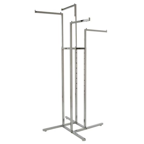 Econoco Chrome Steel Clothes Rack In W X In H K The Home Depot