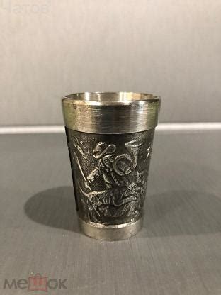 Винтажных оловянная стопка Охота рюмка из олова Германия (торги ...
